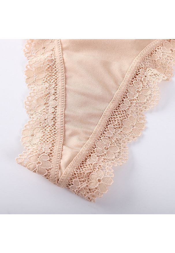 Intica - figi z wycięciem koronkowe eleganckie Friedlinde. Kolor: różowy. Materiał: koronka