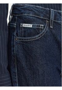 Guess Jeans Jeansy W6YA01 D1178 Granatowy Wide Leg. Kolor: niebieski #5