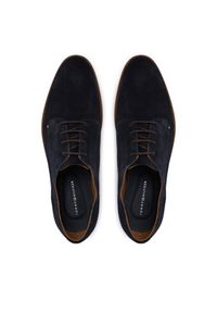 TOMMY HILFIGER - Tommy Hilfiger Półbuty Hilfiger Suede Dress Shoe FM0FM05776 Granatowy. Kolor: niebieski. Materiał: zamsz, skóra #3