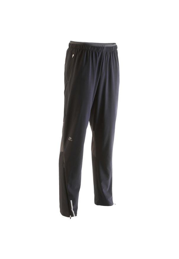 KIPRUN - Spodnie do biegania męskie Kiprun. Kolor: czarny, szary, wielokolorowy. Materiał: materiał. Sport: fitness