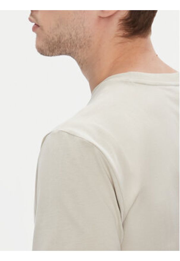 Adidas - adidas T-Shirt Collegiate Lineage Graphic JM6415 Beżowy Regular Fit. Kolor: beżowy. Materiał: bawełna