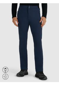 4f - 4F Spodnie trekkingowe męskie - granatowe S. Kolor: niebieski. Materiał: poliester, materiał. Technologia: Primaloft. Długość: długie. Sport: wspinaczka, turystyka piesza #2