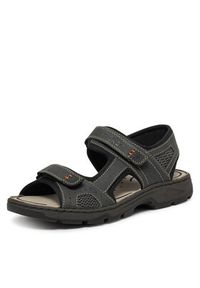 Rieker Sandały 26156-47 Szary. Kolor: szary. Materiał: materiał #6