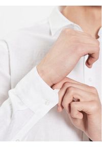 Seidensticker Koszula 01.140450 Biały Regular Fit. Kolor: biały. Materiał: len #2