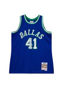 Mitchell & Ness - Koszulka NBA Dallas Mavericks Dirk Nowitzki 1998/99. Kolor: niebieski. Sport: koszykówka #1