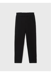 Mayoral Spodnie dresowe 7590 Czarny Regular Fit. Kolor: czarny. Materiał: syntetyk