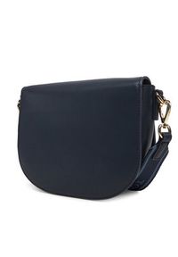TOMMY HILFIGER - Tommy Hilfiger Torebka Th Logotape Saddle Bag AW0AW17184 Granatowy. Kolor: niebieski. Materiał: skórzane #5