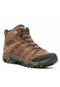 Merrell Trekkingi Moab 3 Mid Wp J035839 Brązowy. Kolor: brązowy. Materiał: zamsz, skóra. Sport: turystyka piesza