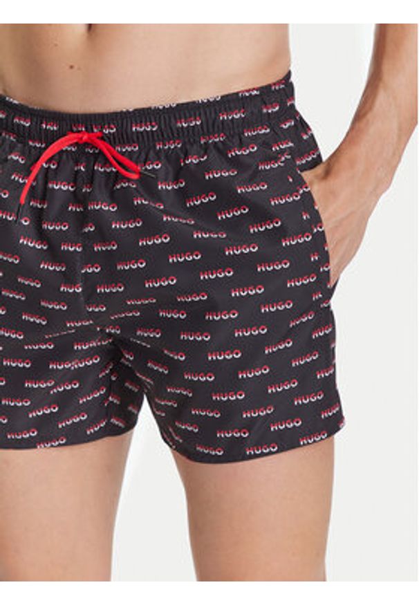Hugo - HUGO Szorty kąpielowe Dody 50545401 Czarny Regular Fit. Kolor: czarny. Materiał: syntetyk