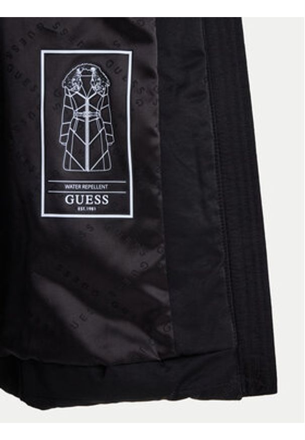 Guess Kurtka zimowa W5BL33 WG092 Czarny Regular Fit. Kolor: czarny. Materiał: bawełna, syntetyk. Sezon: zima