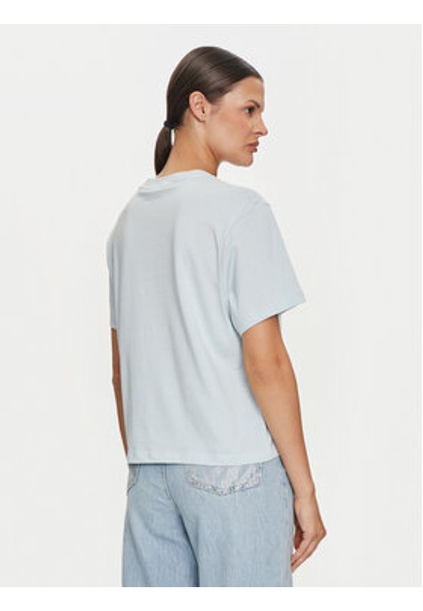Guess Jeans T-Shirt W4YI73 K8HM0 Niebieski Regular Fit. Kolor: niebieski. Materiał: bawełna