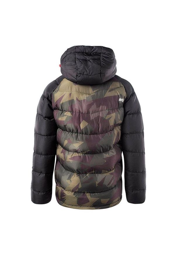 BEJO - Kurtka Ocieplana Dla Chłopca Camo Baldey. Kolor: czarny, wielokolorowy. Materiał: puch. Sport: turystyka piesza