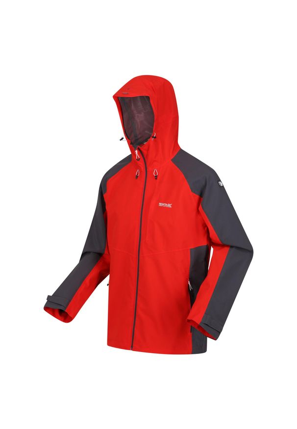 Britedale Regatta męska turystyczna kurtka z membraną LED. Kolor: czerwony. Materiał: poliester. Sport: turystyka piesza