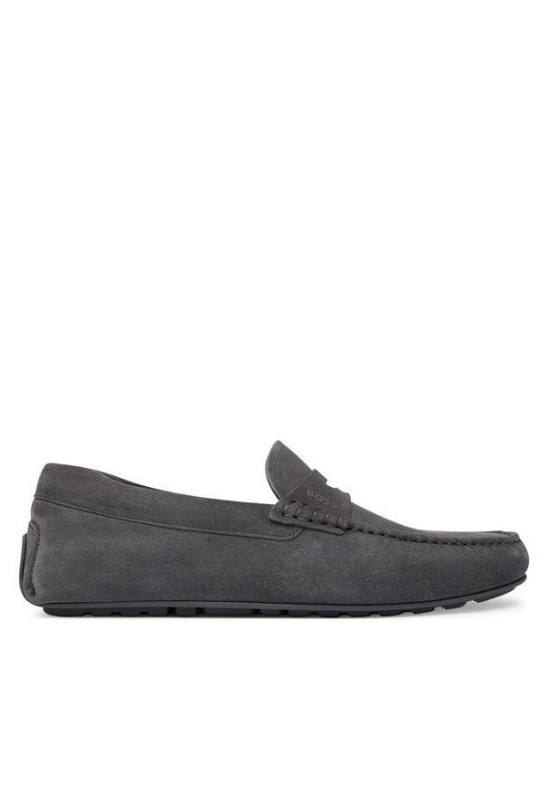 Mokasyny BOSS. Kolor: szary