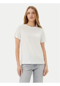 Pieces T-Shirt Anora 17148789 Biały Regular Fit. Kolor: biały. Materiał: wiskoza