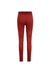 Legginsy termoaktywne damskie Odlo KINSHIP PW 200. Kolor: czerwony