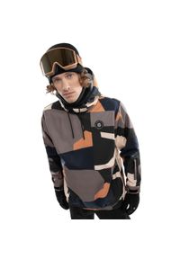 SIROKO - Kurtka snowboardowa męska W1 Sandboard. Kolor: wielokolorowy, czarny, brązowy. Materiał: softshell, materiał. Sezon: zima. Sport: snowboard #1