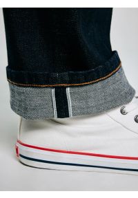Big-Star - Jeansy męskie z prostą nogawką granatowe Colt 640. Okazja: na co dzień. Stan: podwyższony. Kolor: niebieski. Styl: casual, klasyczny