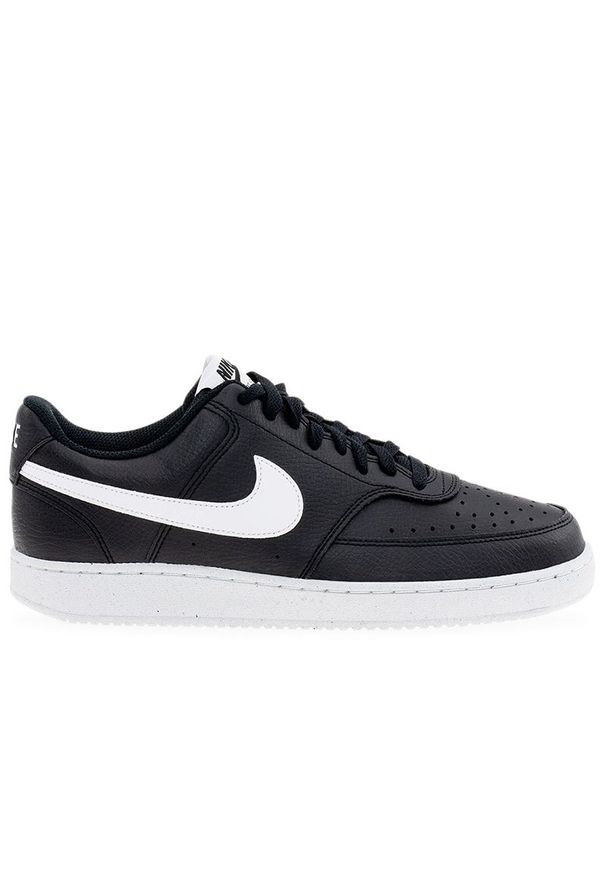 Buty Nike Court Vision Low Next Nature DH2987-001 - czarne. Zapięcie: sznurówki. Kolor: czarny. Materiał: guma, syntetyk, skóra, materiał. Szerokość cholewki: normalna. Sezon: lato. Model: Nike Court