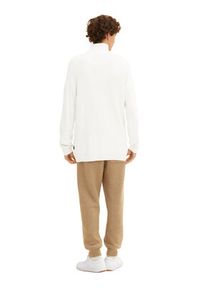 Tom Tailor Denim Sweter 1033779 Biały Regular Fit. Kolor: biały. Materiał: bawełna #5
