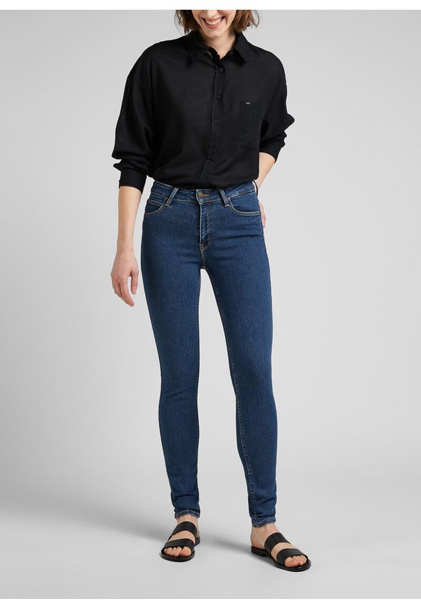 Lee - LEE DAMSKIE SPODNIE JEANSOWE LEE FOREVERFIT CLEAN RILEY L32SOVWD 112145053