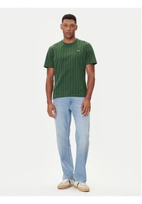 Lacoste T-Shirt TH5902 Zielony Classic Fit. Kolor: zielony. Materiał: bawełna #7