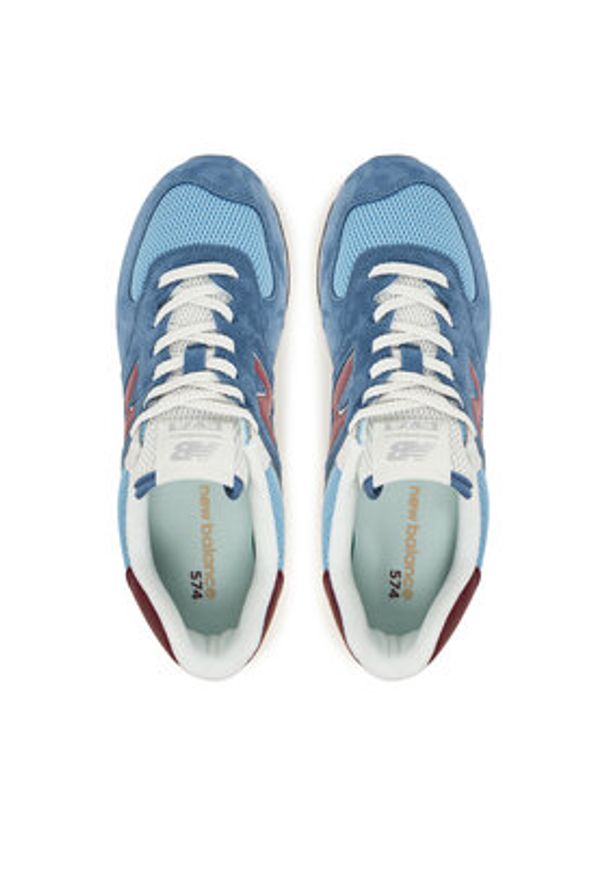 New Balance Sneakersy U574SPR Niebieski. Kolor: niebieski. Materiał: zamsz, skóra. Model: New Balance 574