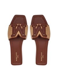 Marciano Guess Klapki 5GGZ39 7329A Brązowy. Kolor: brązowy. Materiał: skóra #4