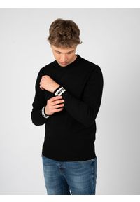 John Richmond Sweter | UMA24099MA | Mężczyzna | Czarny. Okazja: na co dzień. Kolor: czarny. Materiał: wiskoza, poliester. Wzór: aplikacja. Styl: elegancki, casual #3
