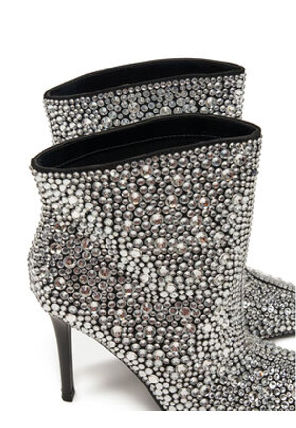 Steve Madden Botki Sentinel-R SM11003450 Srebrny. Kolor: srebrny. Materiał: materiał