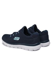 skechers - Skechers Sneakersy Quick Lapse 12985/NVLB Granatowy. Kolor: niebieski. Materiał: materiał