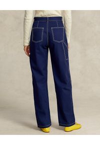 Ralph Lauren - RALPH LAUREN - Granatowe spodnie Utility. Kolor: niebieski. Materiał: bawełna #2