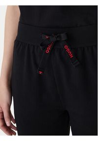 Hugo - HUGO Spodnie dresowe 50556326 Czarny Regular Fit. Kolor: czarny. Materiał: bawełna #3