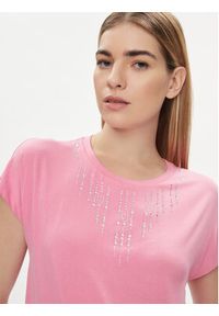 Liu Jo T-Shirt TA4194 JS360 Różowy Regular Fit. Kolor: różowy. Materiał: wiskoza