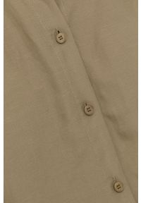 Samsoe & Samsoe - Samsoe Samsoe Koszula damska kolor beżowy relaxed z kołnierzykiem klasycznym. Typ kołnierza: kołnierzyk klasyczny. Kolor: zielony. Materiał: tkanina, materiał, jedwab. Długość rękawa: długi rękaw. Długość: długie. Styl: klasyczny #3