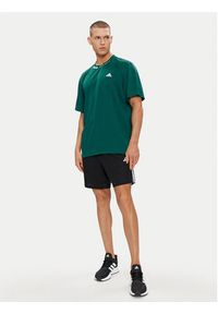 Adidas - adidas T-Shirt IJ6462 Zielony Loose Fit. Kolor: zielony. Materiał: syntetyk