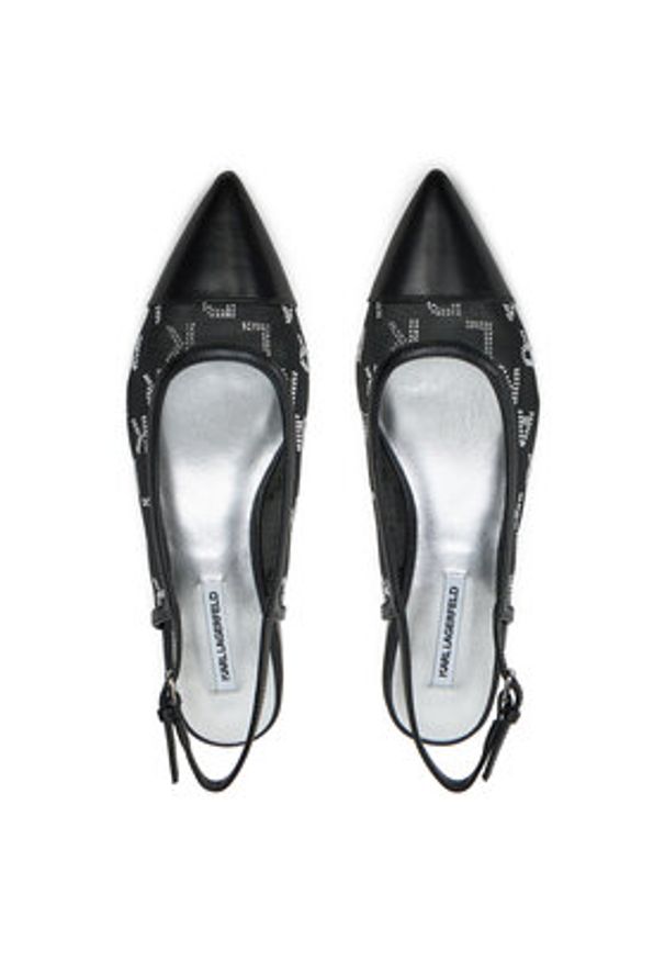 Karl Lagerfeld - KARL LAGERFELD Czółenka Kerrie KL40153 Czarny. Kolor: czarny. Materiał: skóra