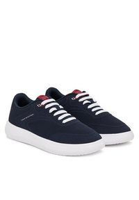 TOMMY HILFIGER - Tommy Hilfiger Sneakersy Th Modern Lightcup Knit FM0FM05886 Granatowy. Kolor: niebieski. Materiał: materiał #2