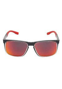 PITBULL - Okulary przeciwsłoneczne PitBull West Coast Hixson UV400 Szare/Czerwone. Kolor: czarny