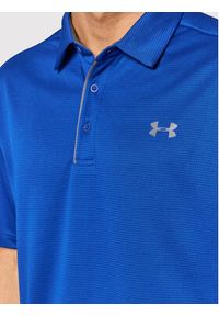 Under Armour Polo Ua Tech 1290140 Niebieski Loose Fit. Typ kołnierza: polo. Kolor: niebieski. Materiał: syntetyk