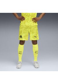 Puma - Męskie szorty bramkarskie Olympique Marsylia 25/26 PUMA Yellow Alert Black. Kolor: czarny, wielokolorowy, żółty. Materiał: tkanina. Sport: fitness