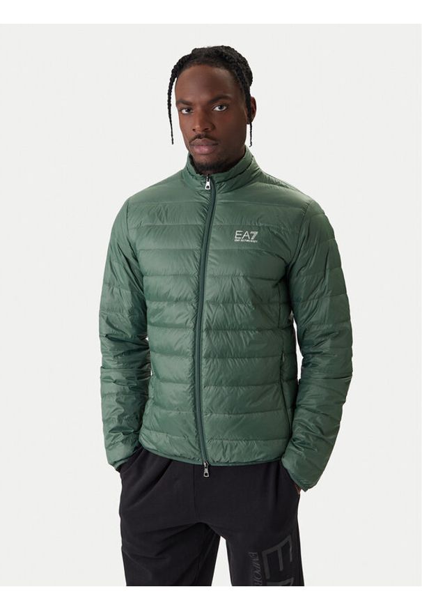 EA7 Emporio Armani Kurtka puchowa 8NPB23 PNGPZ U7260 Zielony Regular Fit. Kolor: zielony. Materiał: syntetyk