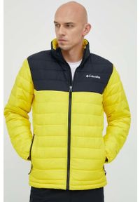 columbia - Columbia kurtka sportowa Powder Lite Jkt kolor żółty 1698001. Kolor: żółty. Materiał: syntetyk, materiał, puch. Technologia: Omni-Heat (Columbia)