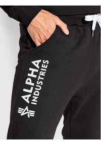 Alpha Industries Spodnie dresowe Basic 116368 Czarny Regular Fit. Kolor: czarny. Materiał: bawełna #2