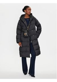 Pinko - PINKO Płaszcz zimowy Collirio Caban 103828 A11M Czarny Regular Fit. Kolor: czarny. Materiał: syntetyk. Sezon: zima #3