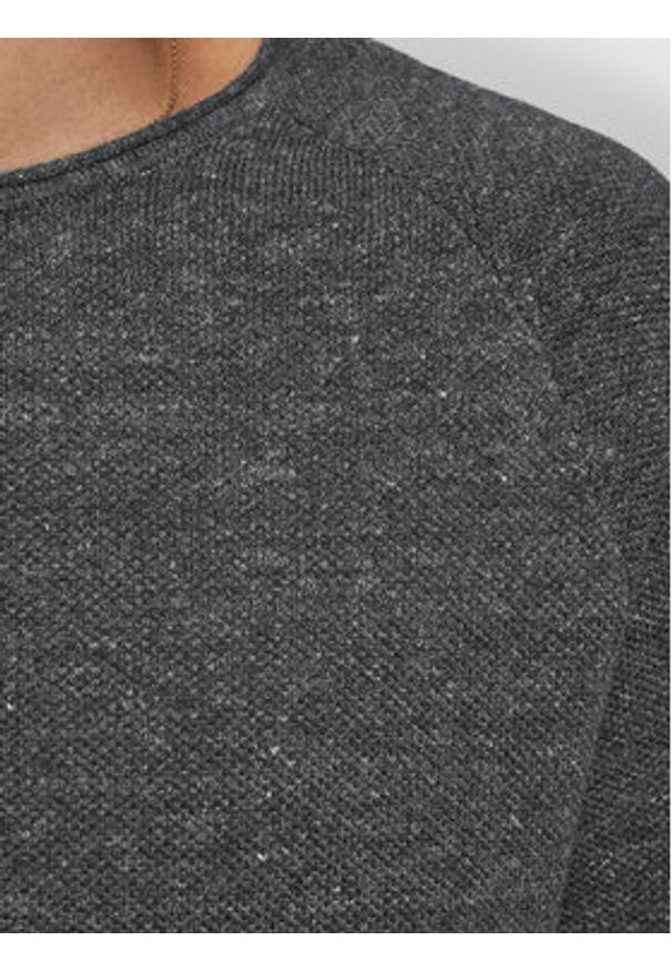 Jack & Jones Sweter Hill 12157321 Szary Regular Fit. Kolor: szary. Materiał: bawełna