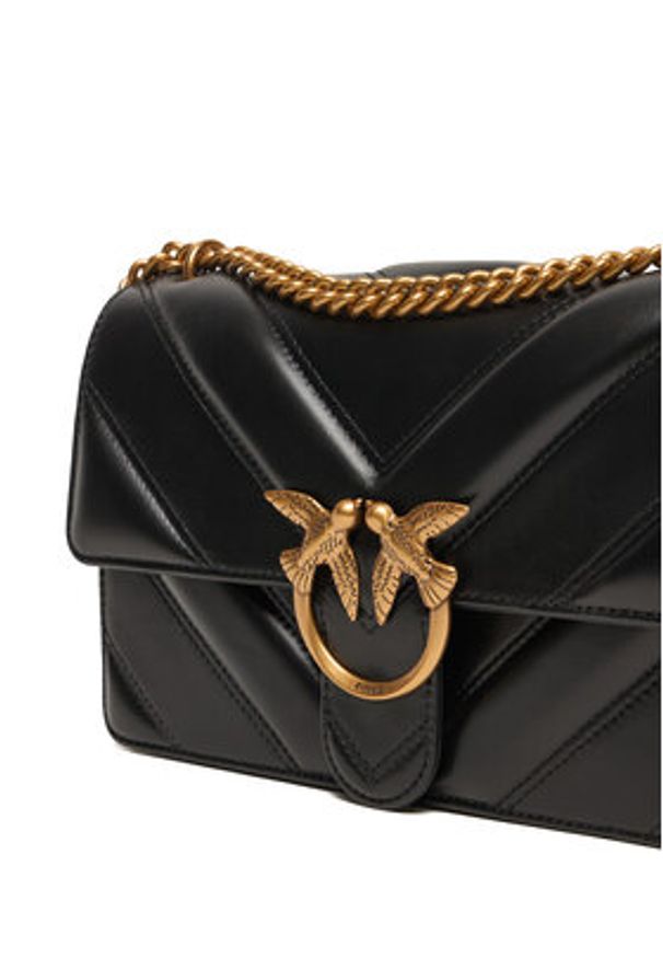 Pinko - PINKO Torebka Love One Classic Light Dc Al 25-26 PLTT 104549 A2OS Czarny. Kolor: czarny. Materiał: skórzane