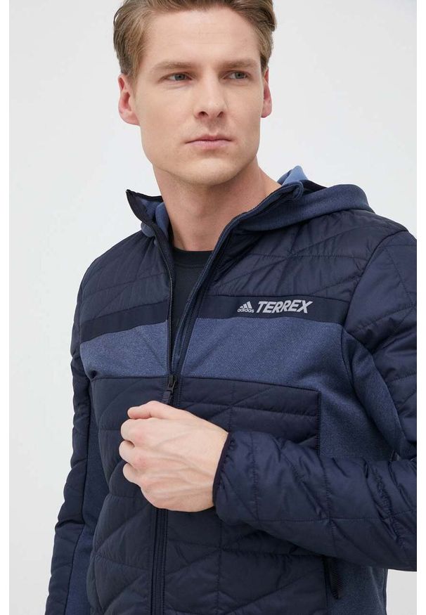 adidas TERREX kurtka sportowa Multi kolor granatowy. Kolor: niebieski. Materiał: poliester, materiał