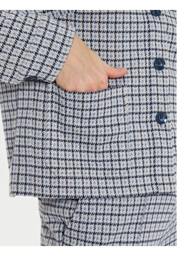 Olsen Marynarka 15001451 Błękitny Regular Fit. Kolor: niebieski. Materiał: syntetyk