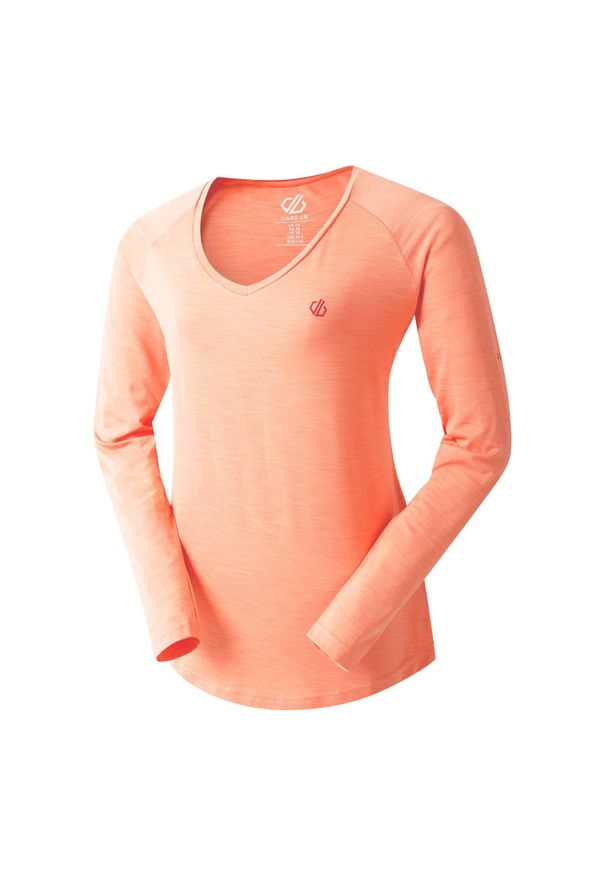 DARE 2B - Damska Koszulka Z Długim Rękawem Discern. Kolor: różowy. Długość rękawa: długi rękaw. Długość: długie. Sport: turystyka piesza